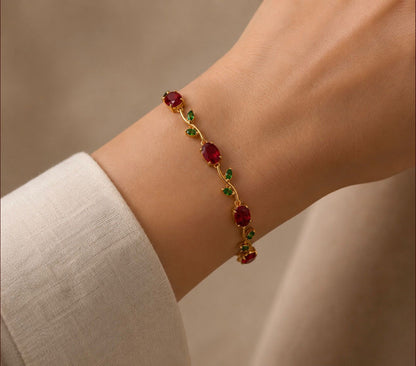 Red Tulip Bracelet