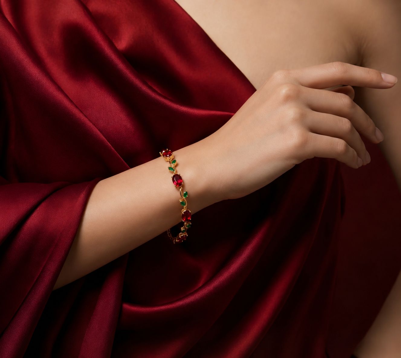 Red Tulip Bracelet