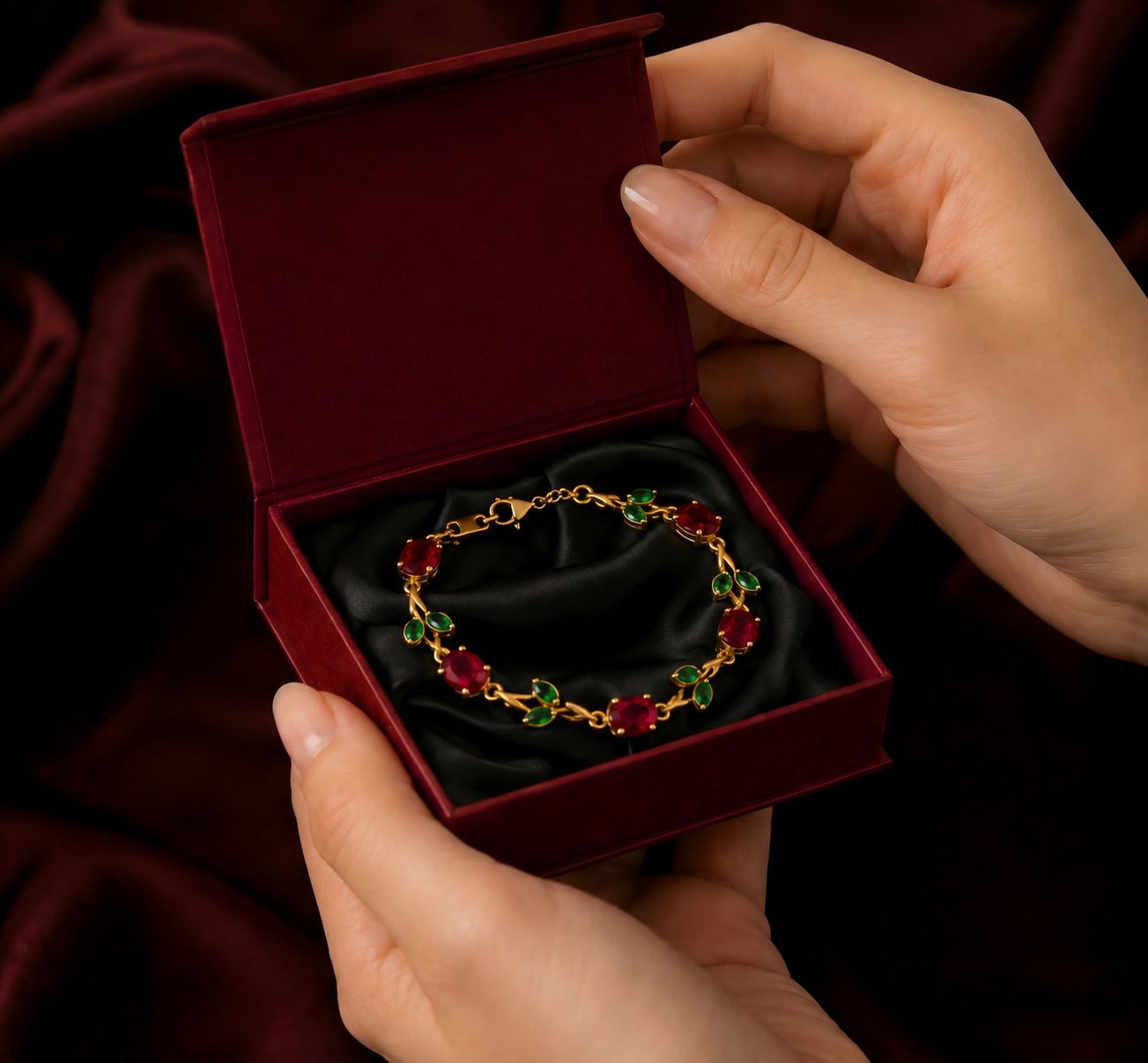Red Tulip Bracelet