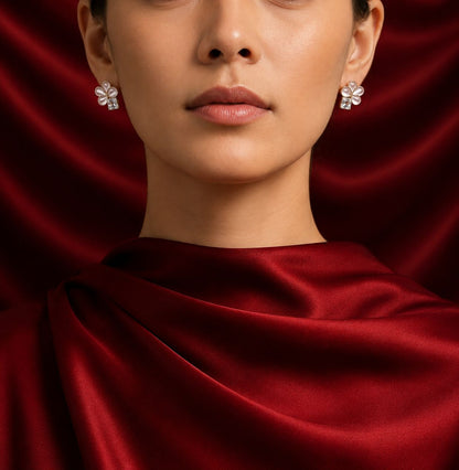 Pearl Petal Earrings